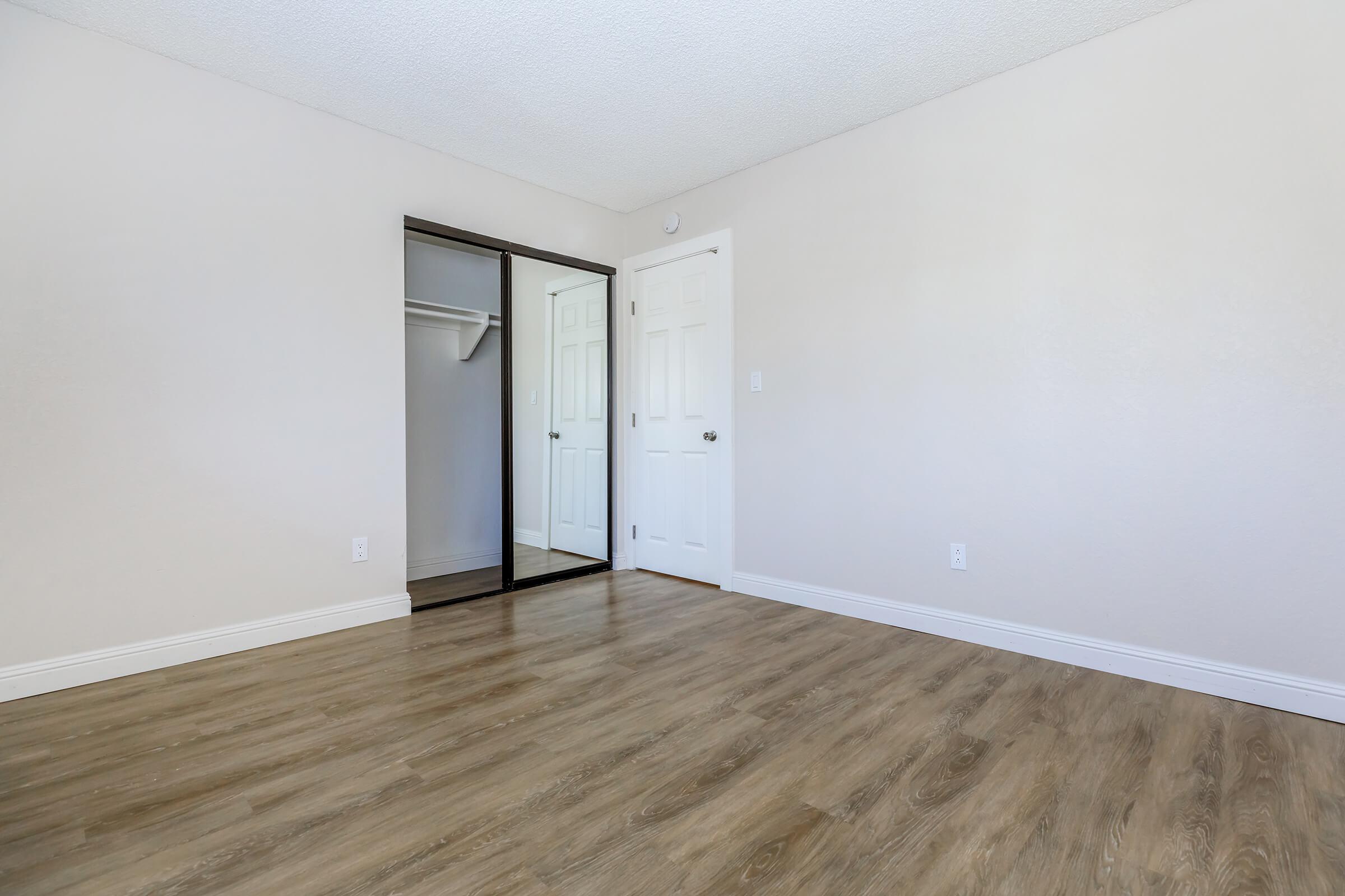 a room with a wooden floor