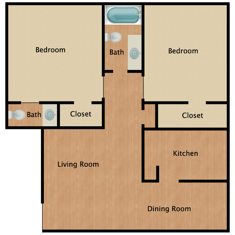 Floor plan image of B2