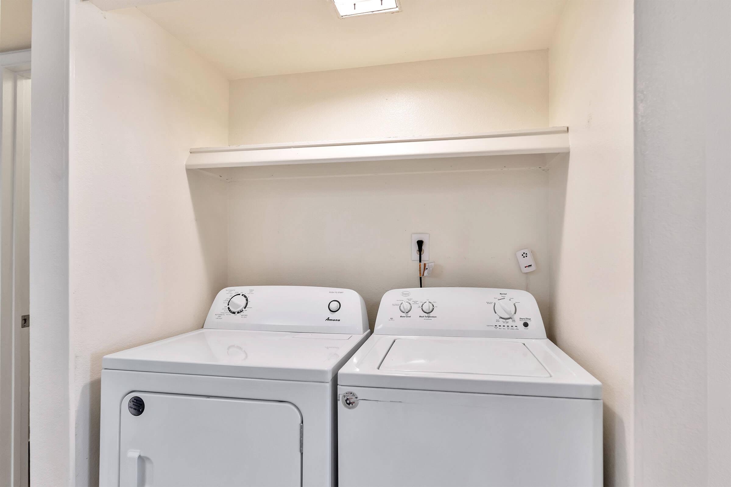 WASHER AND DRYER AVAILABLE