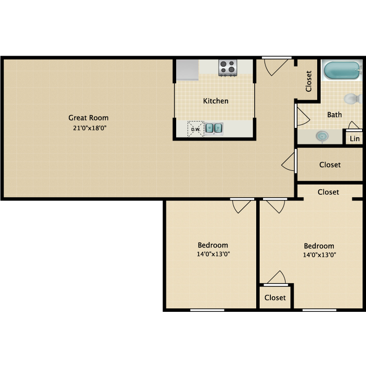 Floor plan image of The Kingsbury