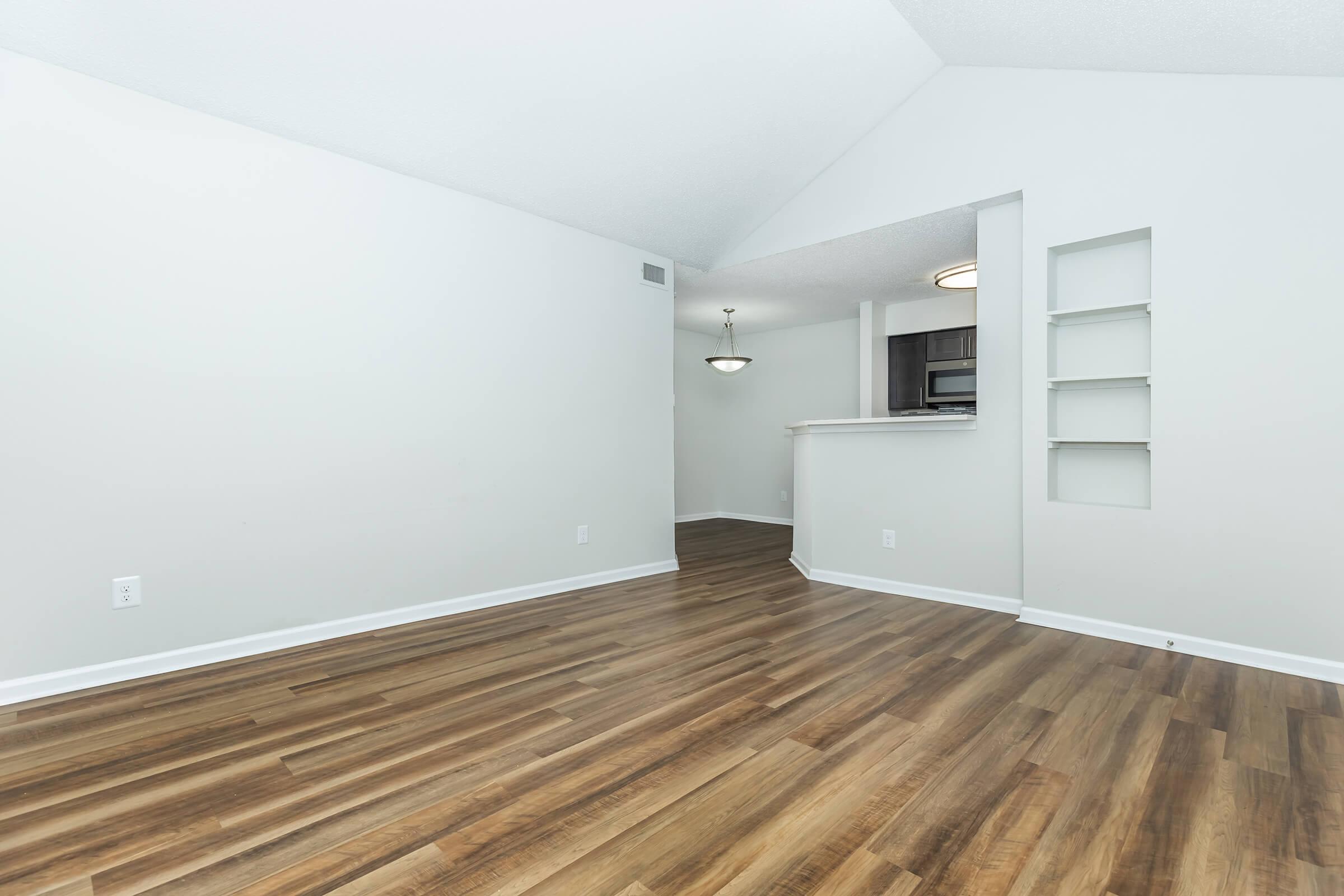 a room with a wooden floor