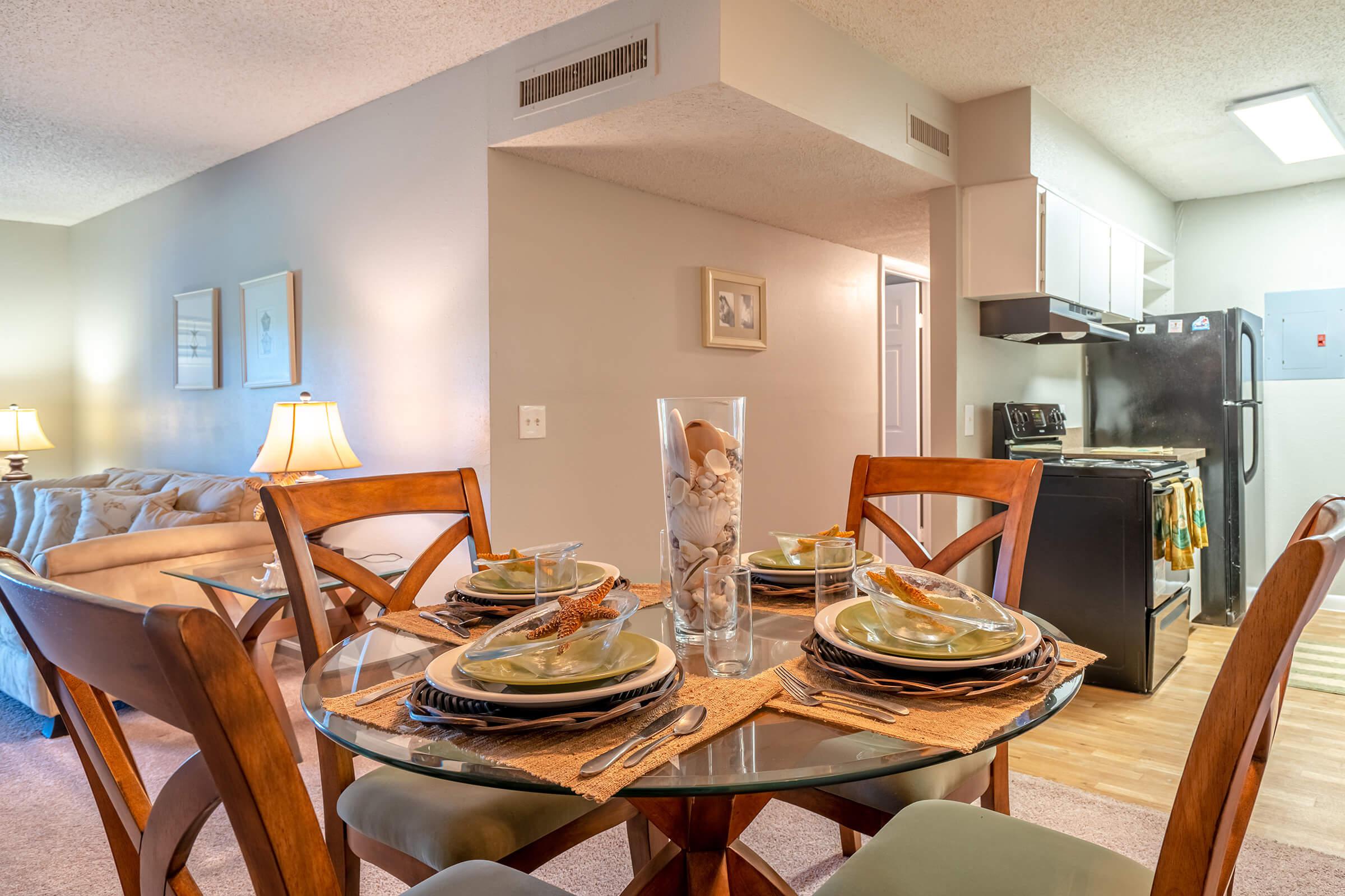 a dining room table