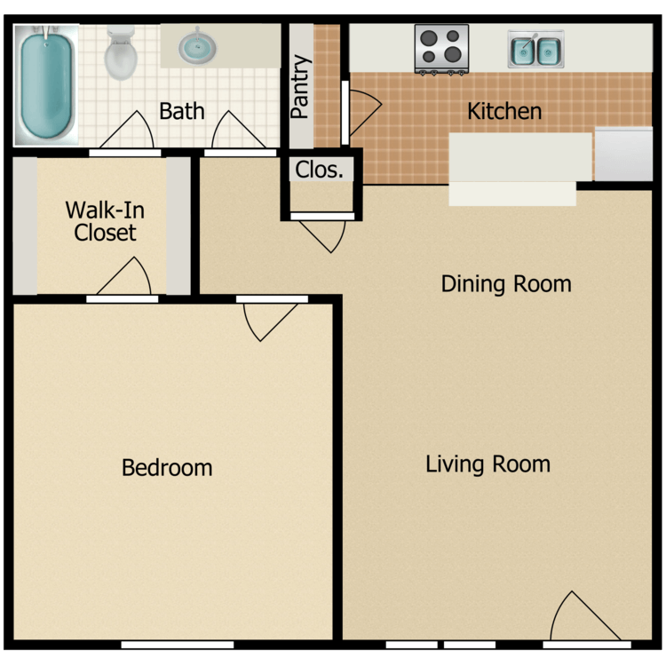 Floor plan image of A1