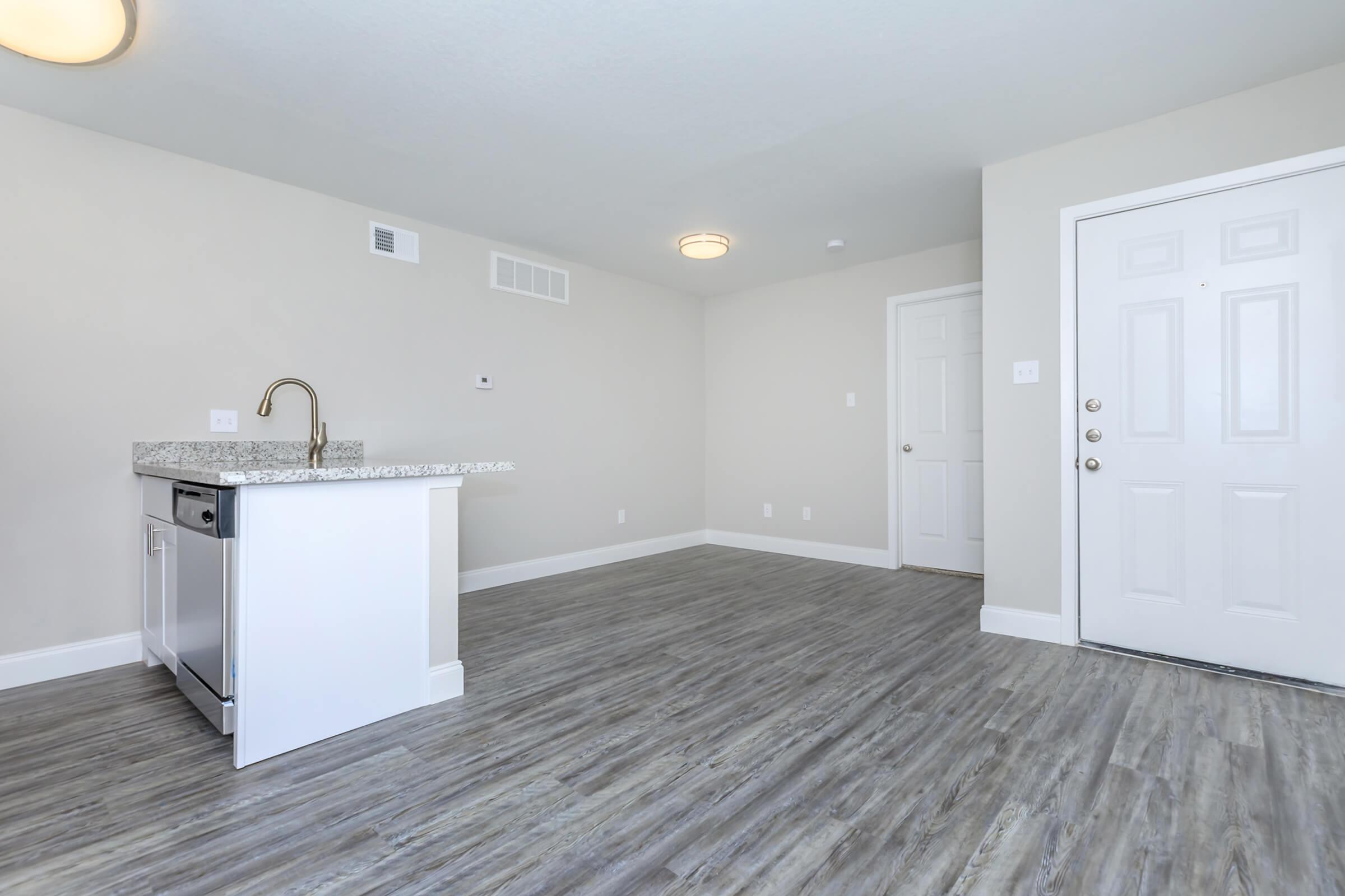 a room with a wooden floor