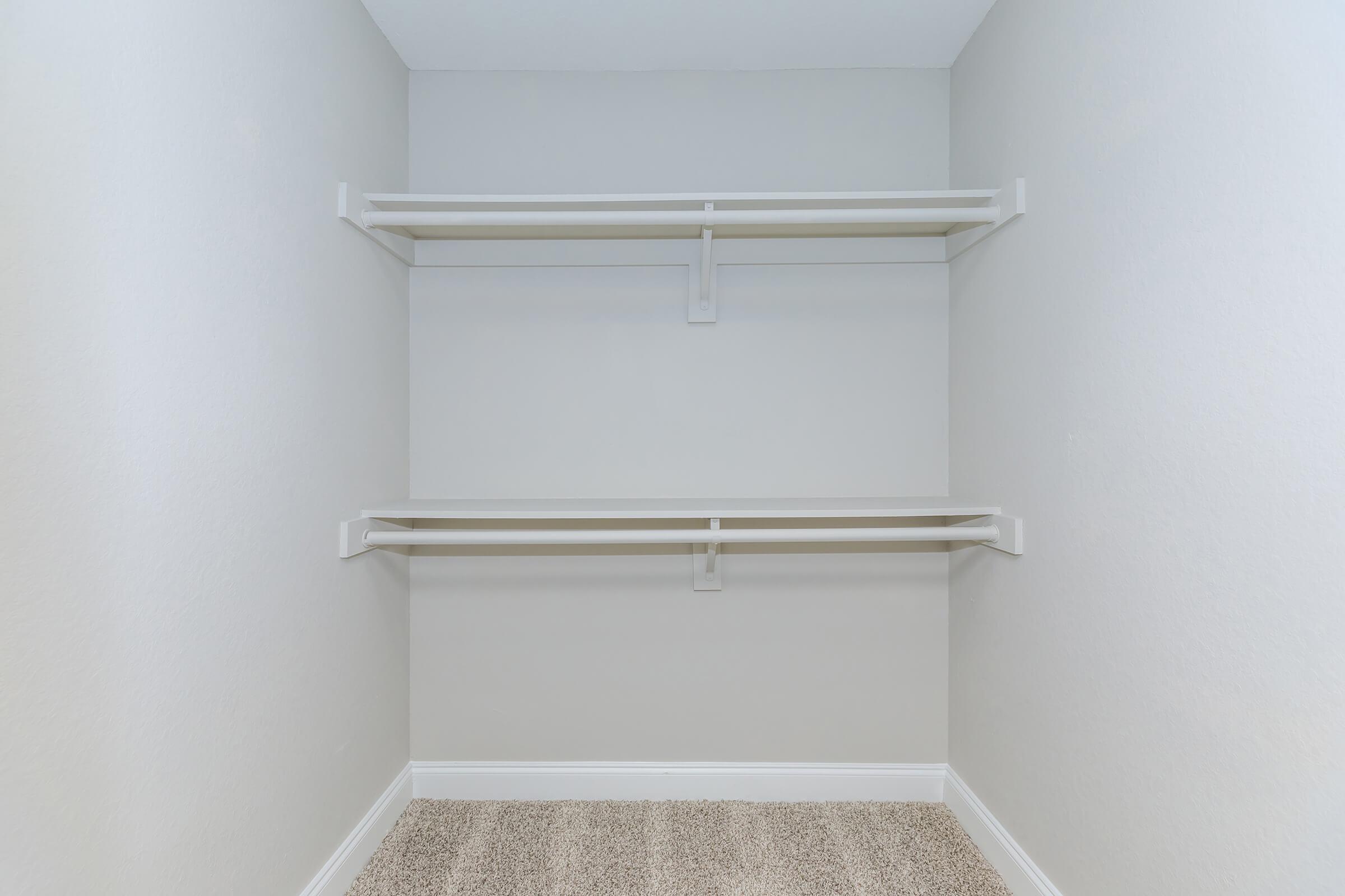 SPACIOUS CLOSETS