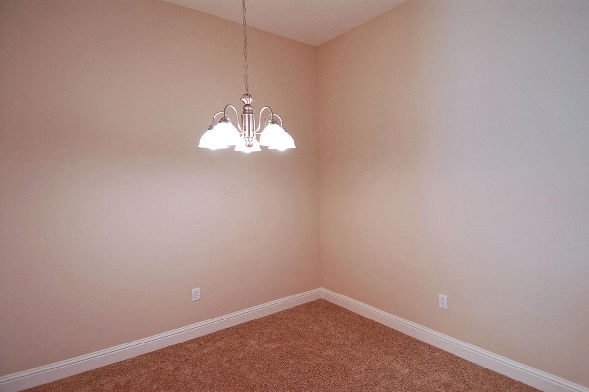 Carpeted dining room