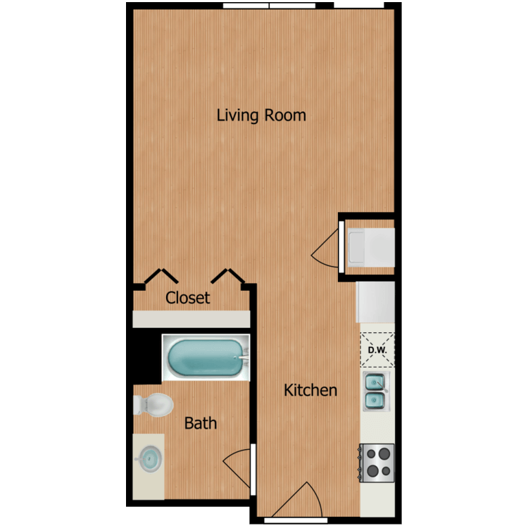 Floor plan image of Studio