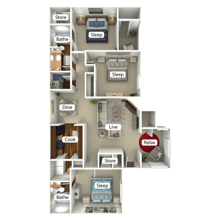 Floor plan image of Courtland