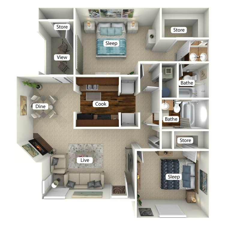 Floor plan image of Roswell