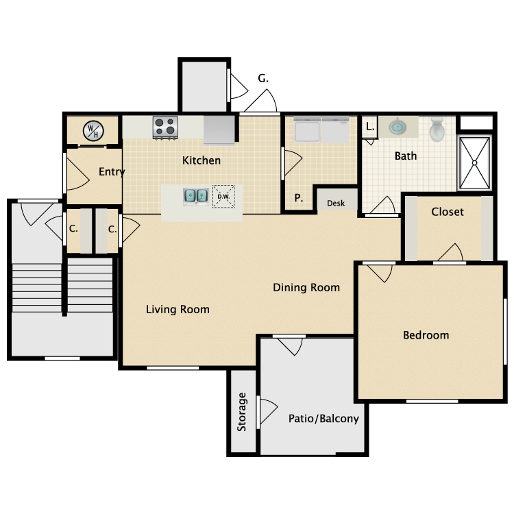 Floor plan image of Lucca