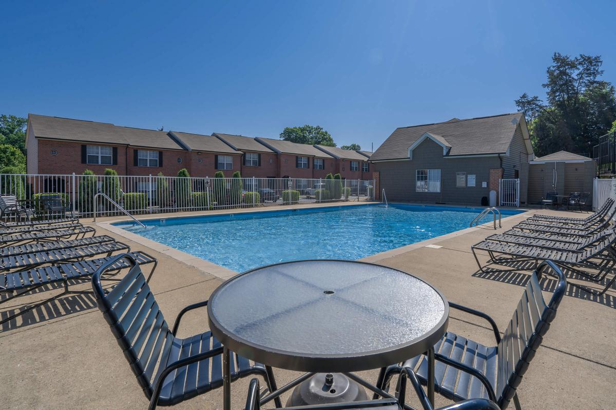 Enjoy the shimmering swimming pool here at Willow Pointe