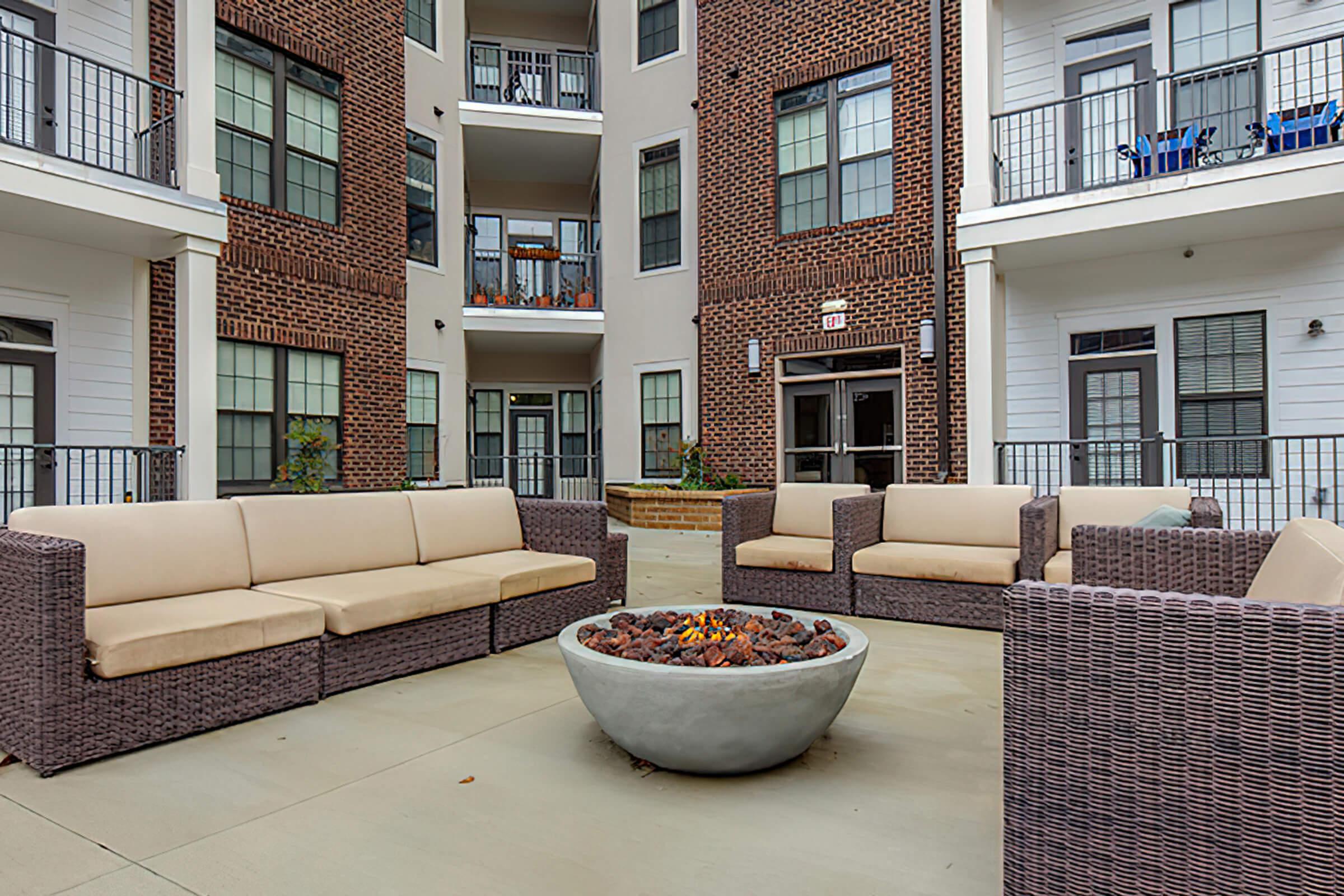 Private Courtyard at 1810 Belcourt