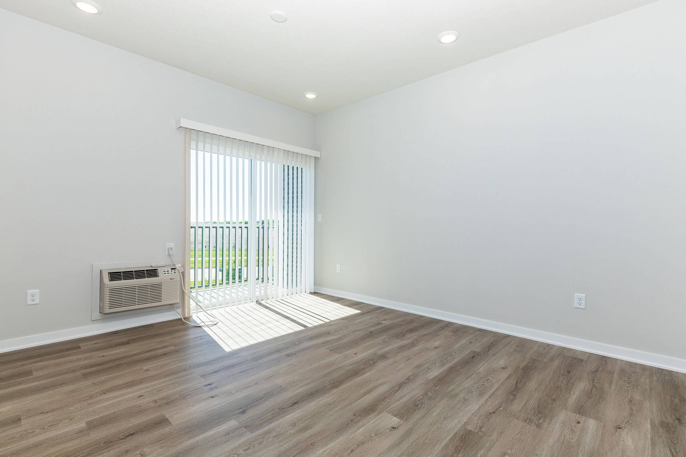 a room with a wooden floor