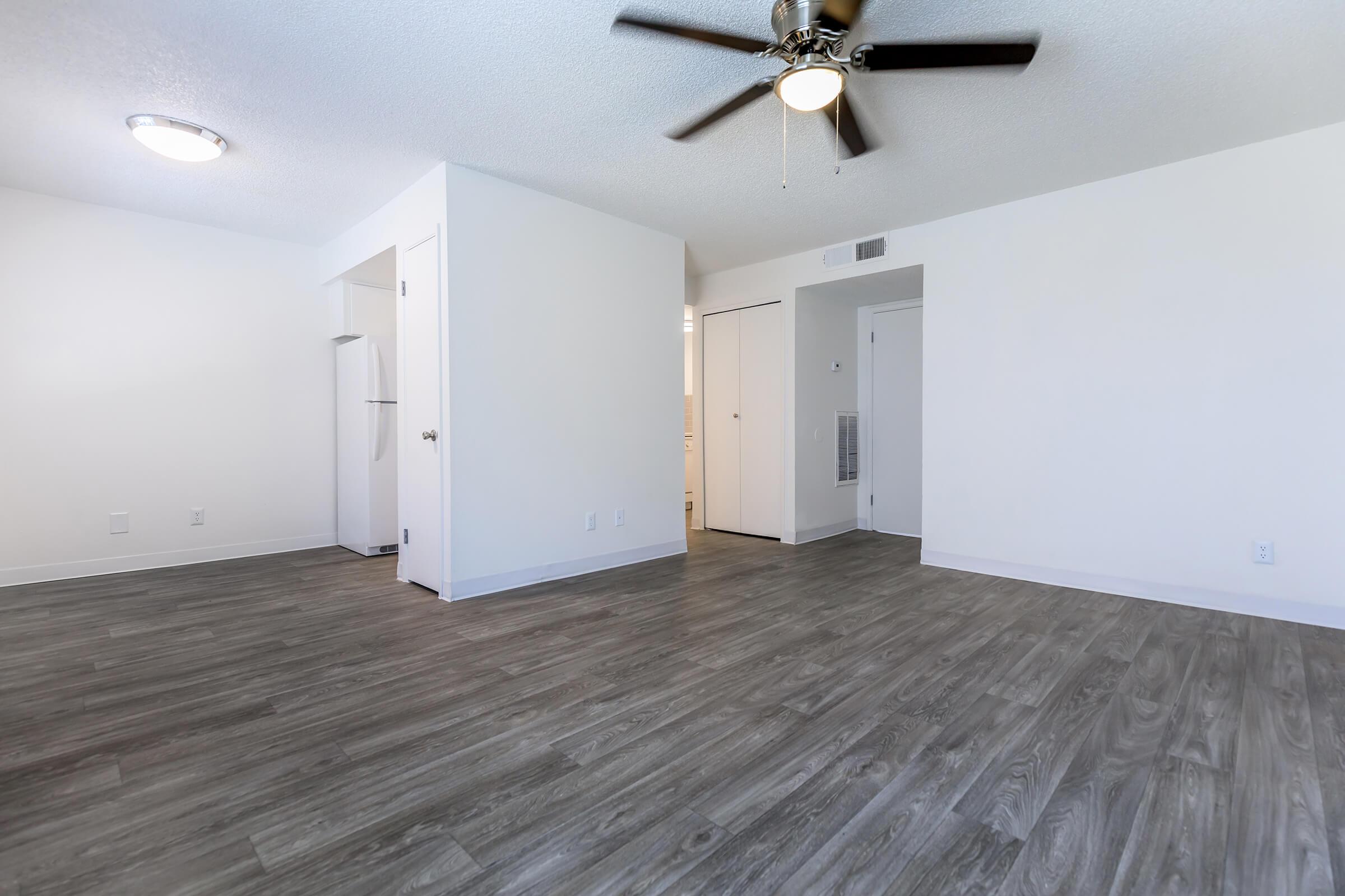 a room with a wooden floor