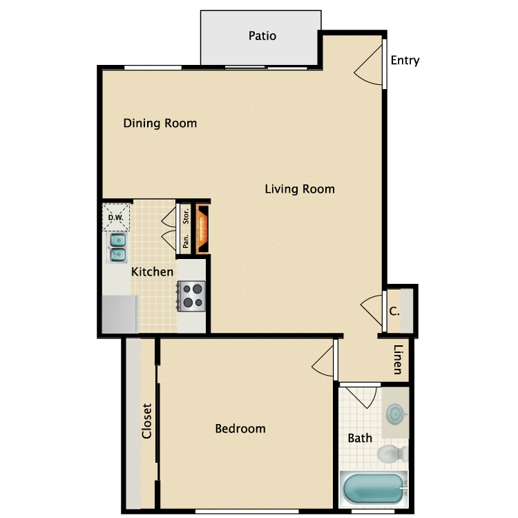 Floor plan image of Plan B