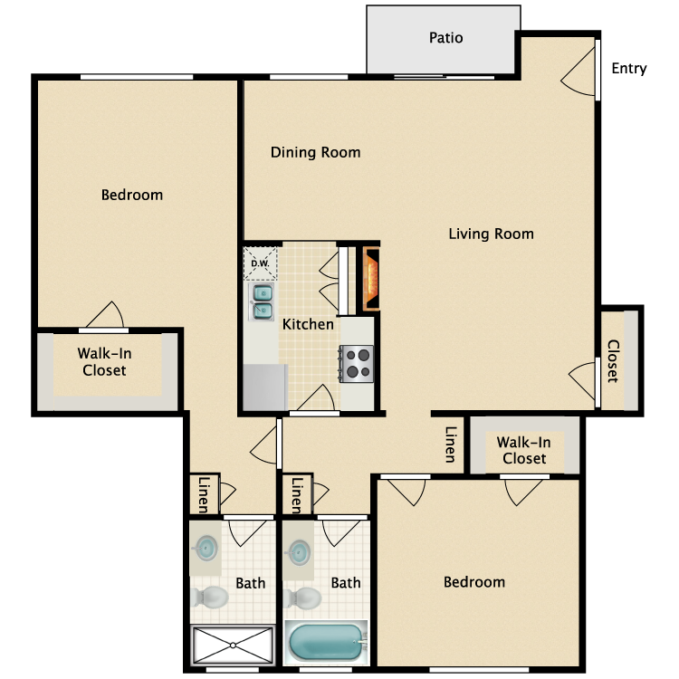 Floor plan image of Plan E