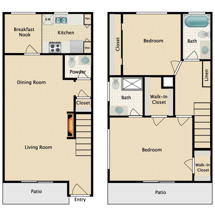Floor plan image of Plan K