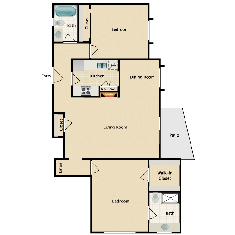 Floor plan image of Plan P