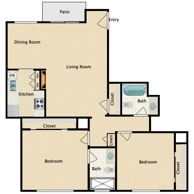 Floor plan image of Plan Q
