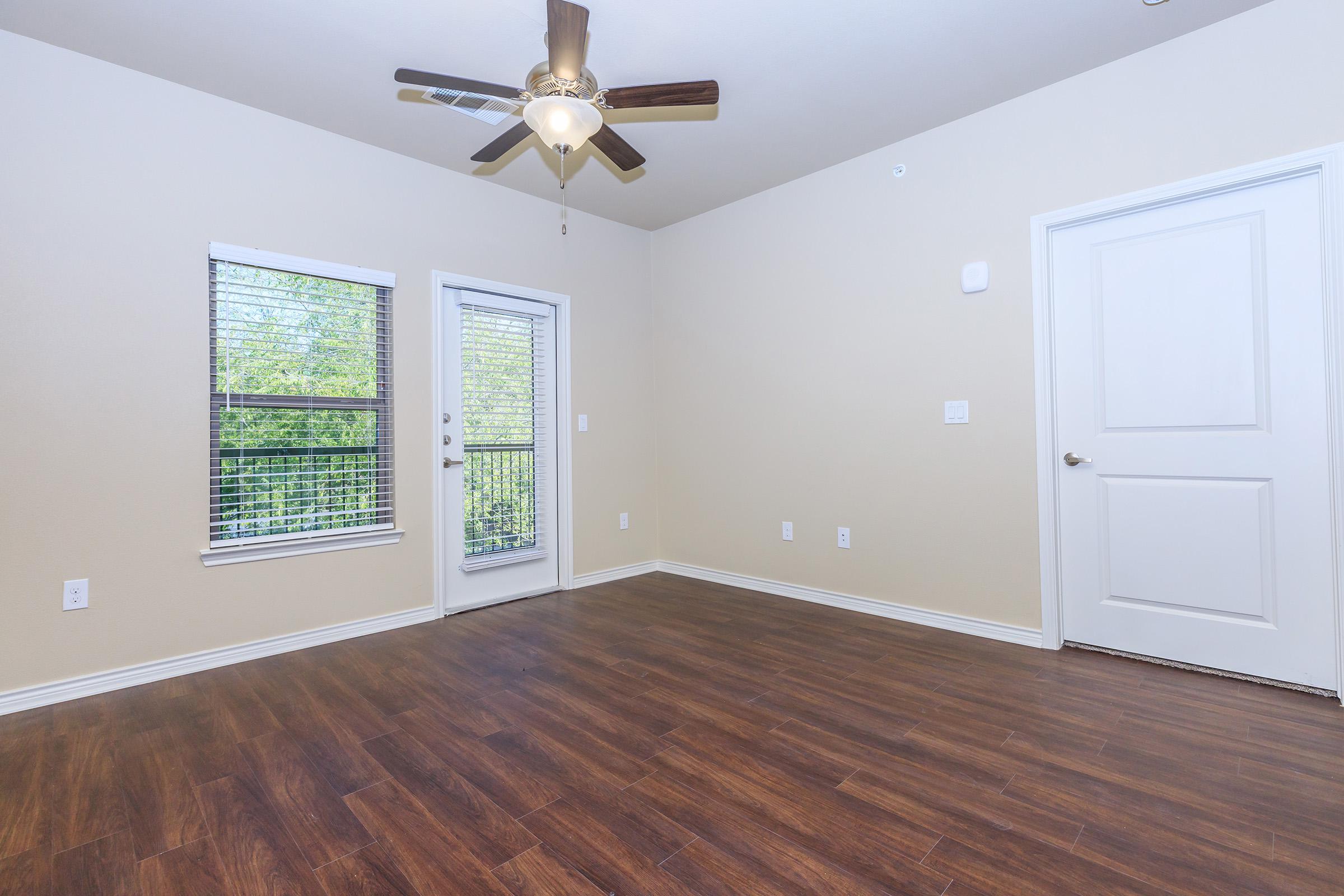 a room with a wooden floor