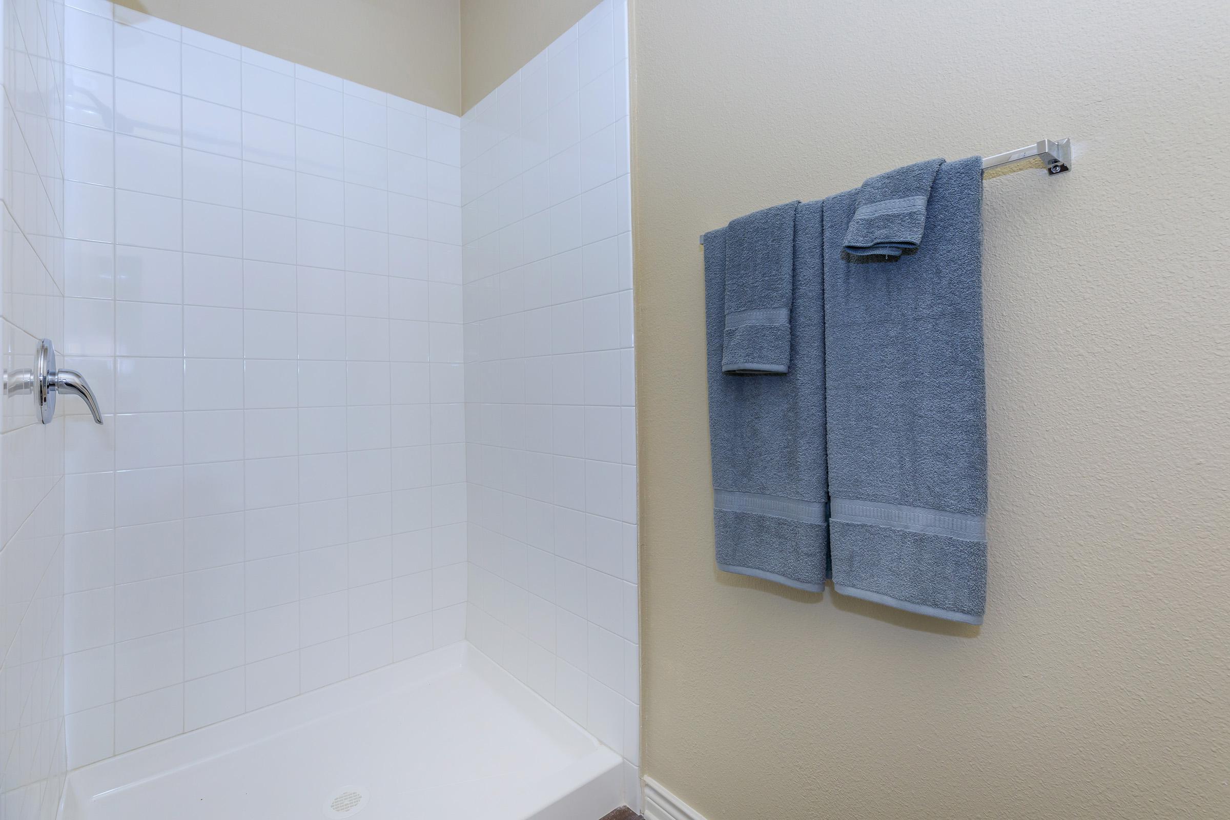 a close up of a shower in a room