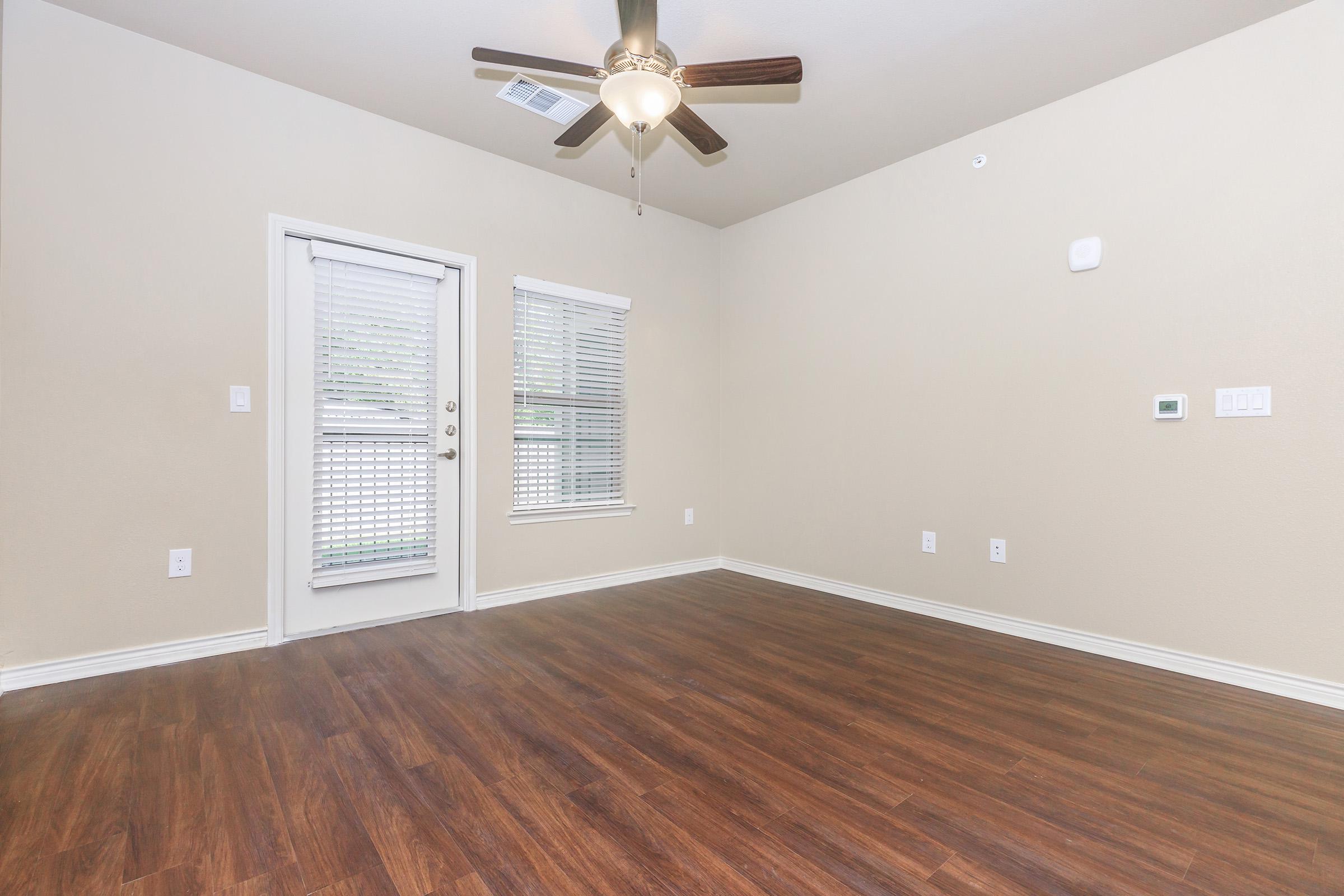 a room with a wooden floor