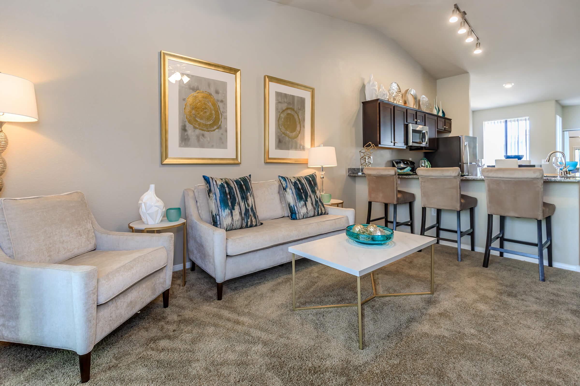 YOUR NEW LIVING ROOM AT THE CANTERA APARTMENTS BY PICERNE