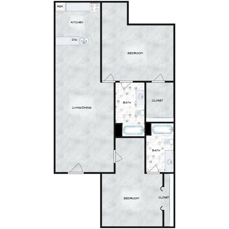 Floor plan image of 1007