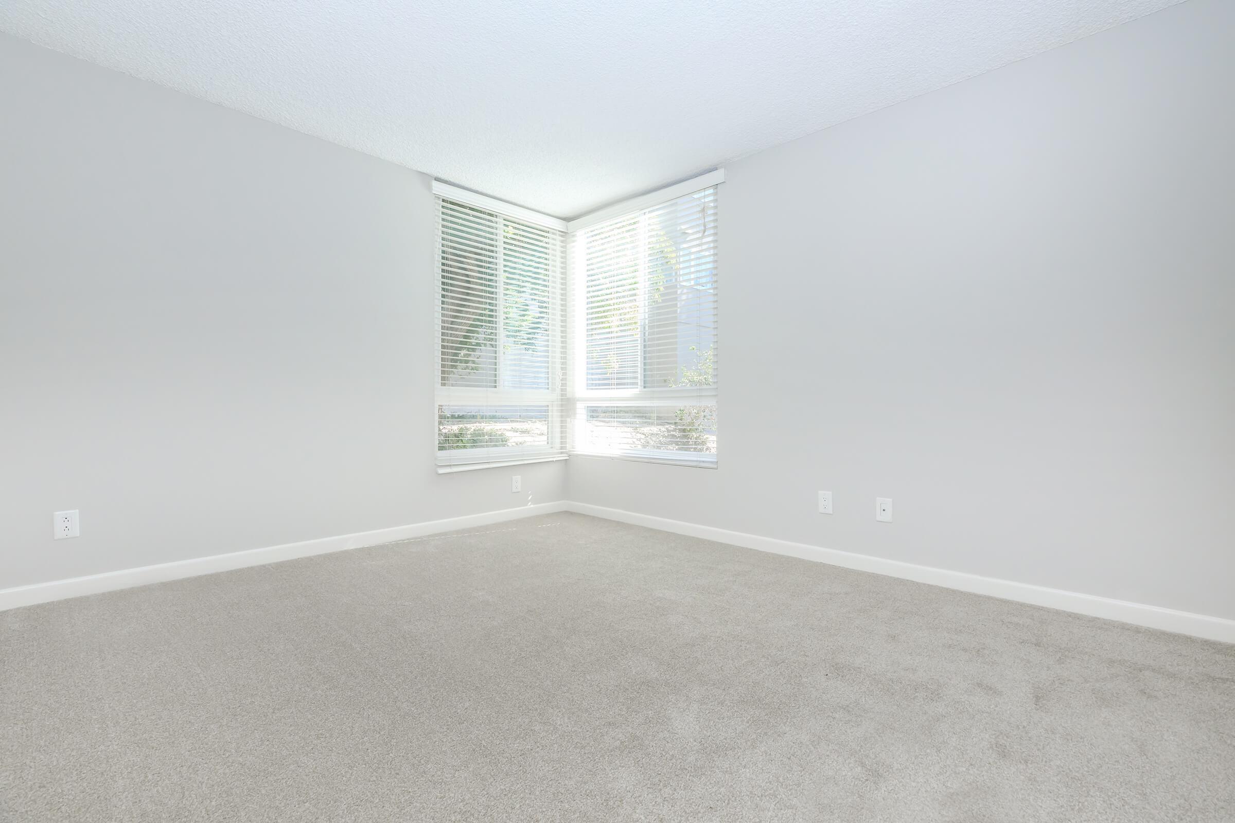 a room with a large window