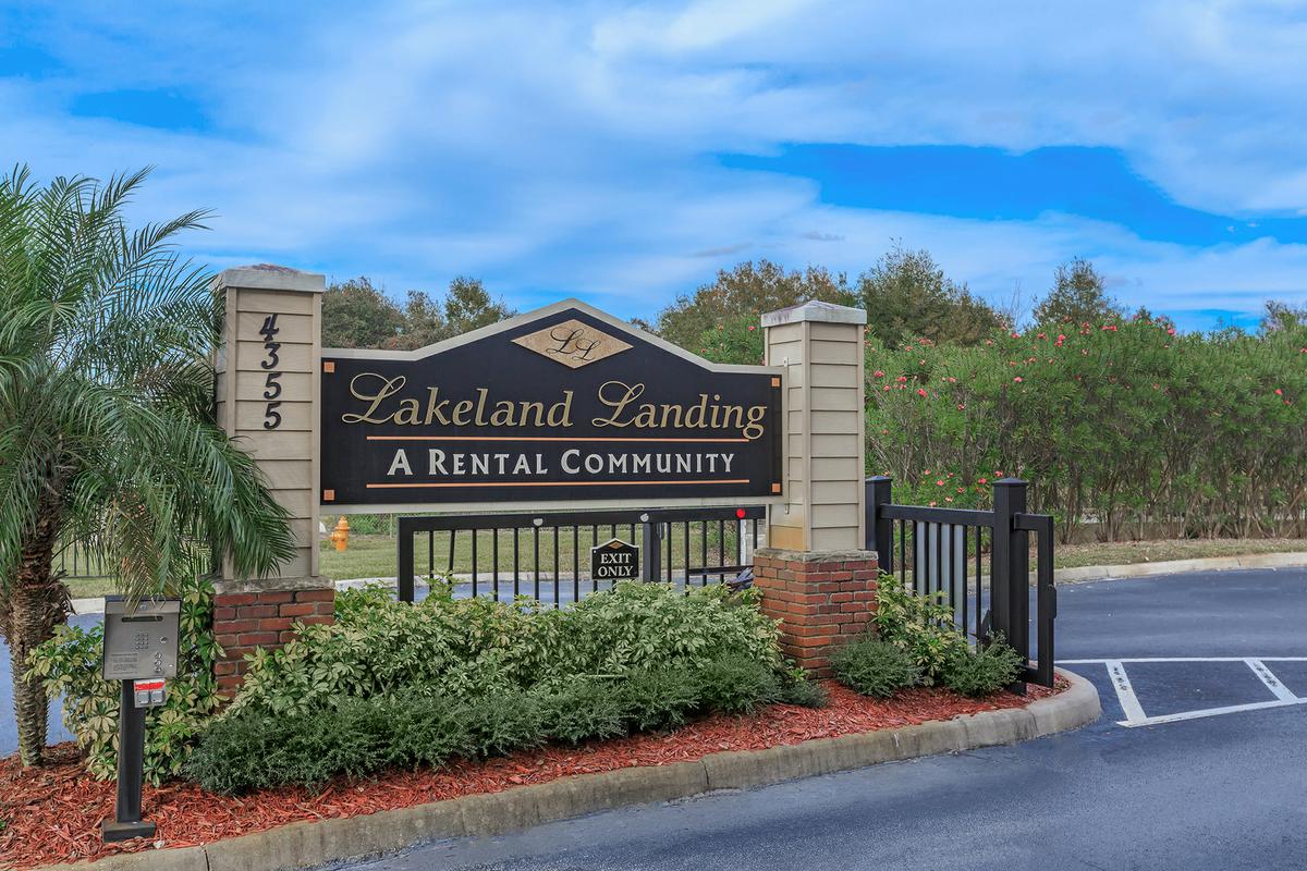 Main entrance at Lakeland Landing in Lakeland, Florida.