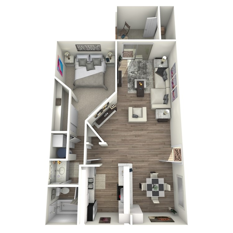 Floor plan image of 1B
