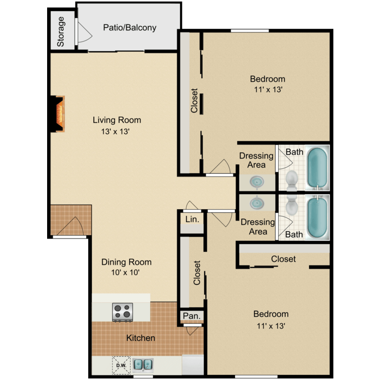 Floor plan image of St. Moritz