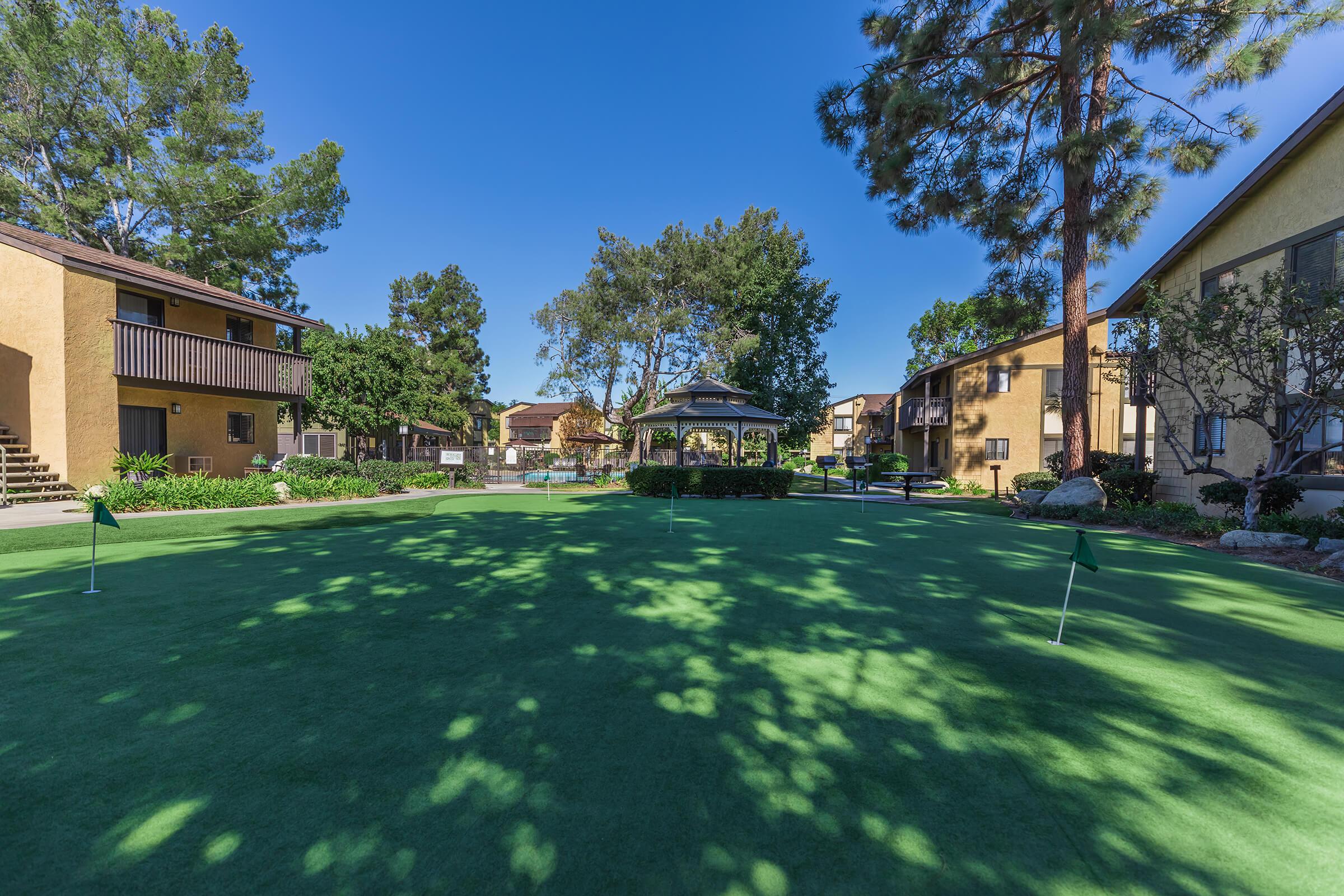 Pinecreek Village Apartments putting green