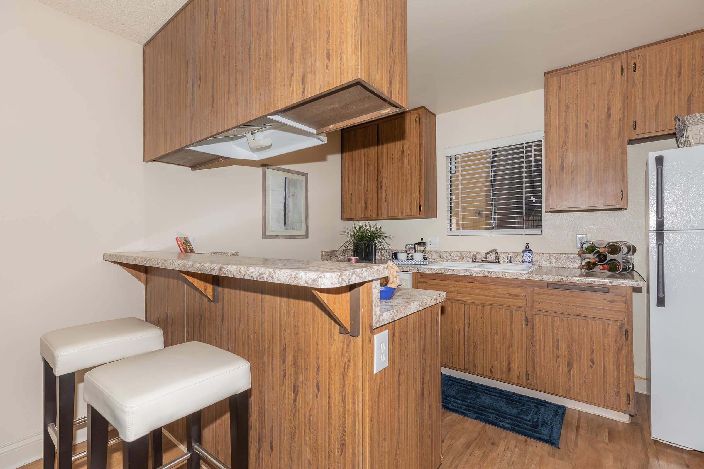 Kitchen with a breakfast bar