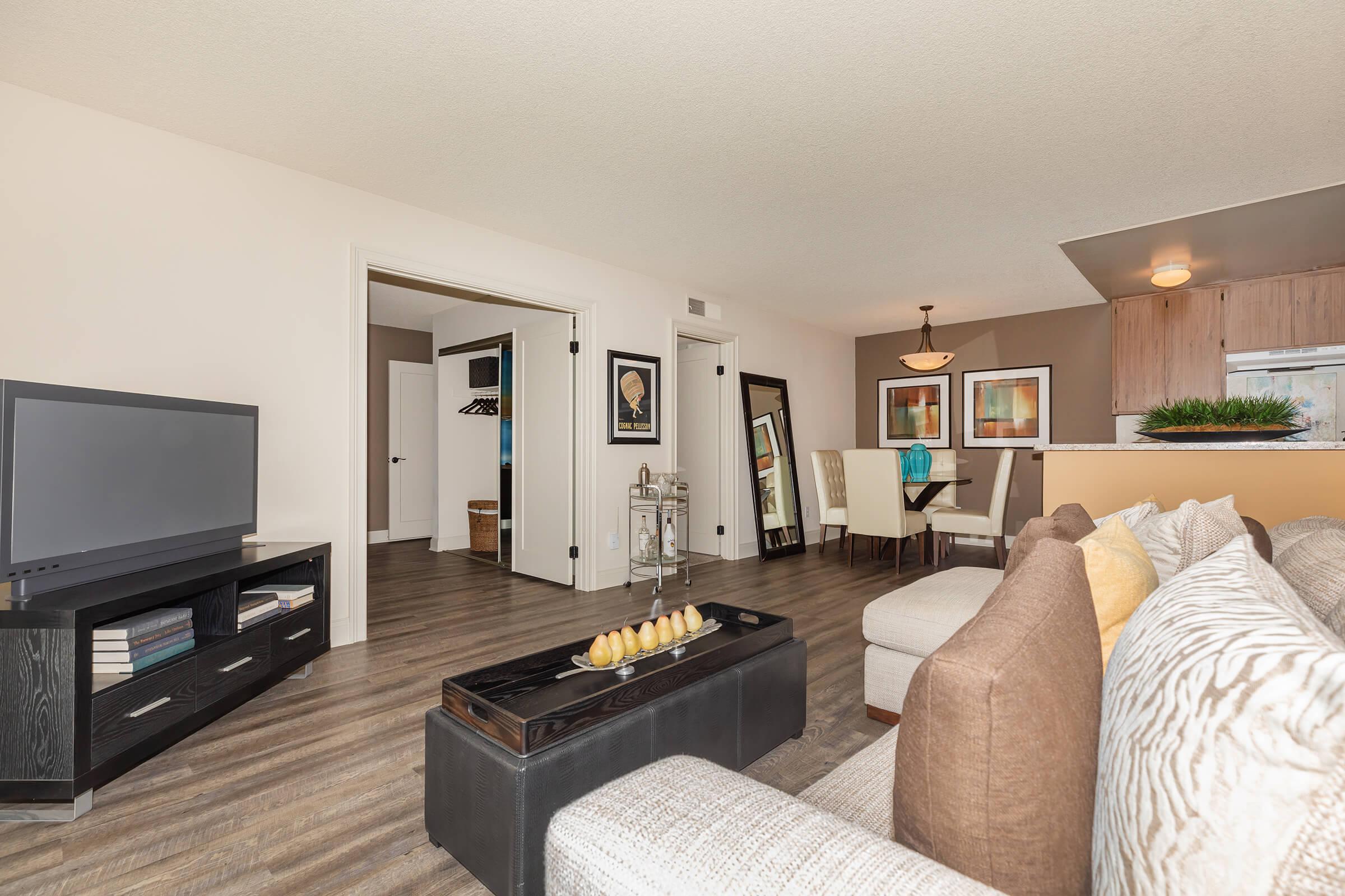 Apartment with wooden floors