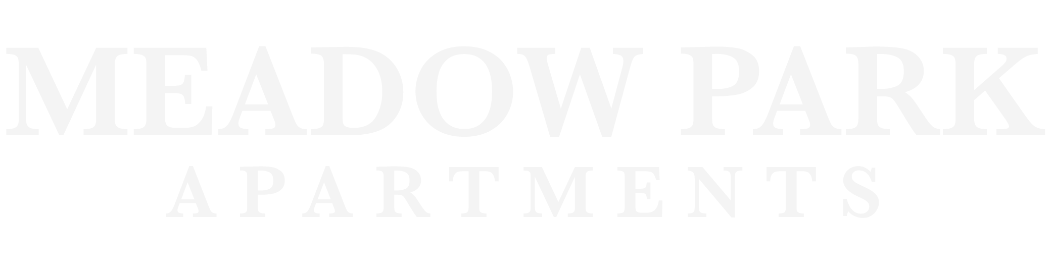 Meadow Park Apartments ebrochure logo