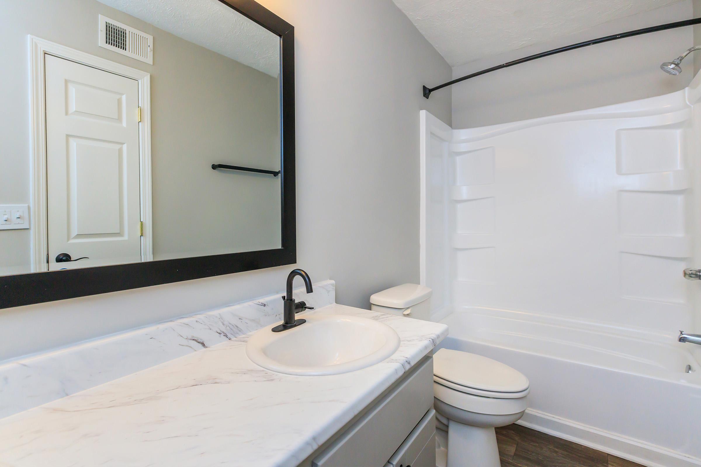 The contemporary and exquisite bathrooms for resident use.