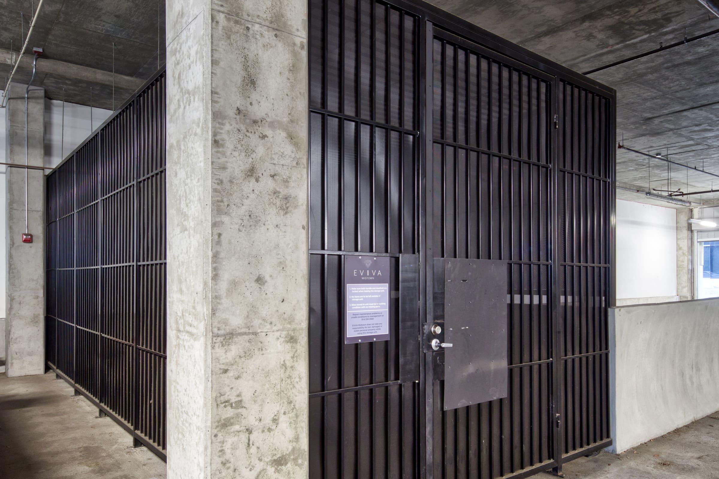 bicycle storage locker.