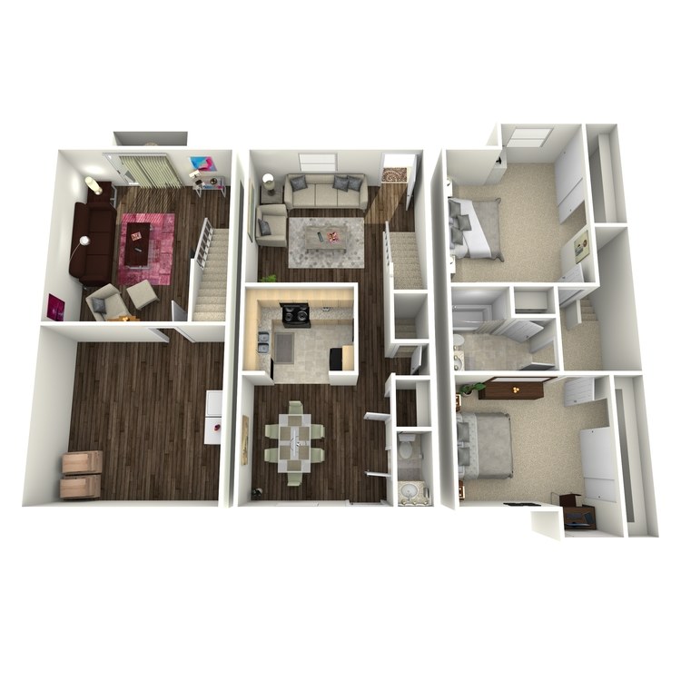 Floor plan image of Forget Me Not Townhome
