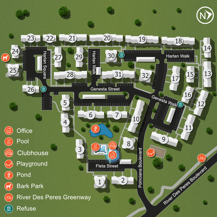 We make every effort to make our website accessible to anybody, especially those with disabilities. If you have question in terms of the relative location of an amenity or apartment home, please give us a call.