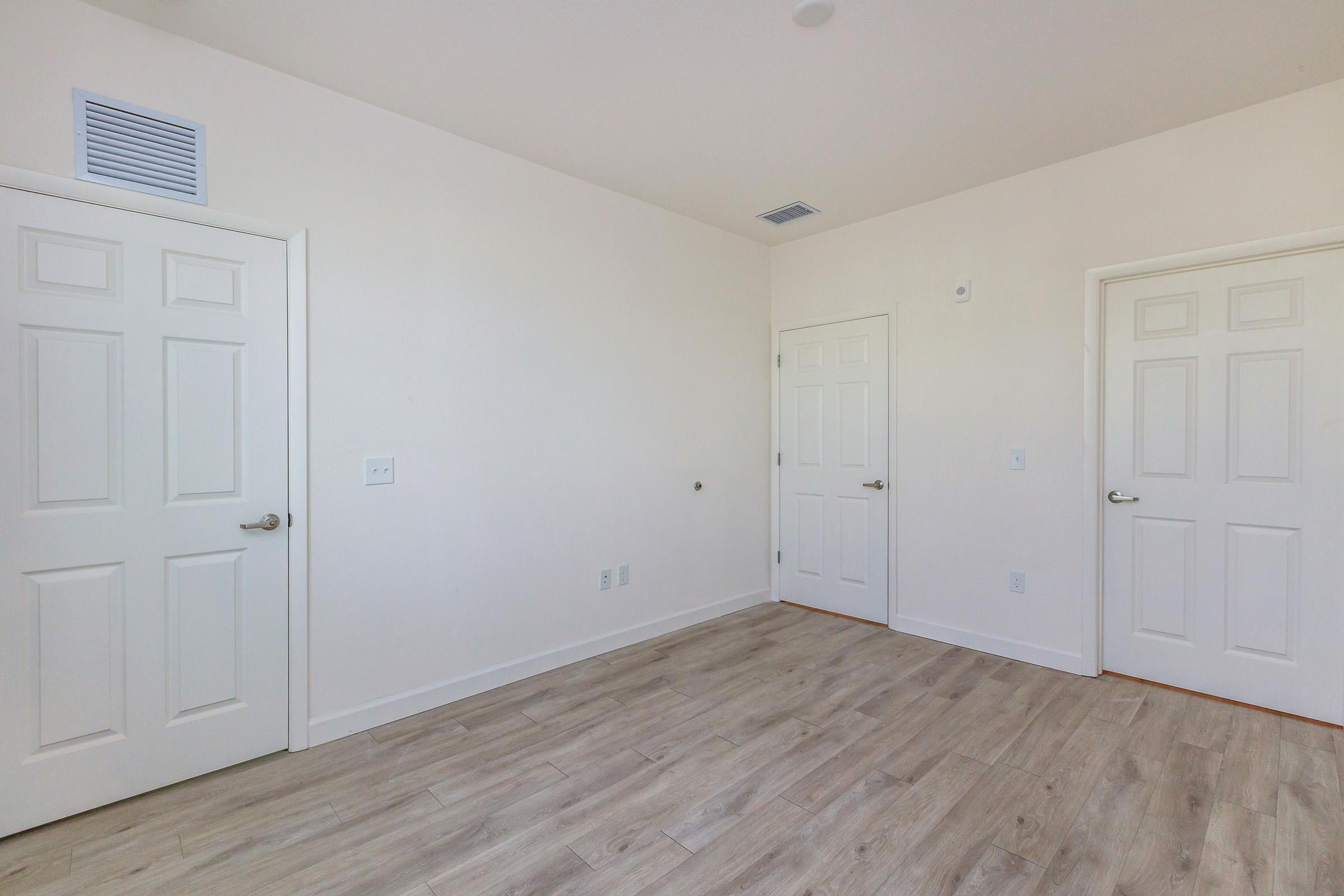 a room with a wooden floor