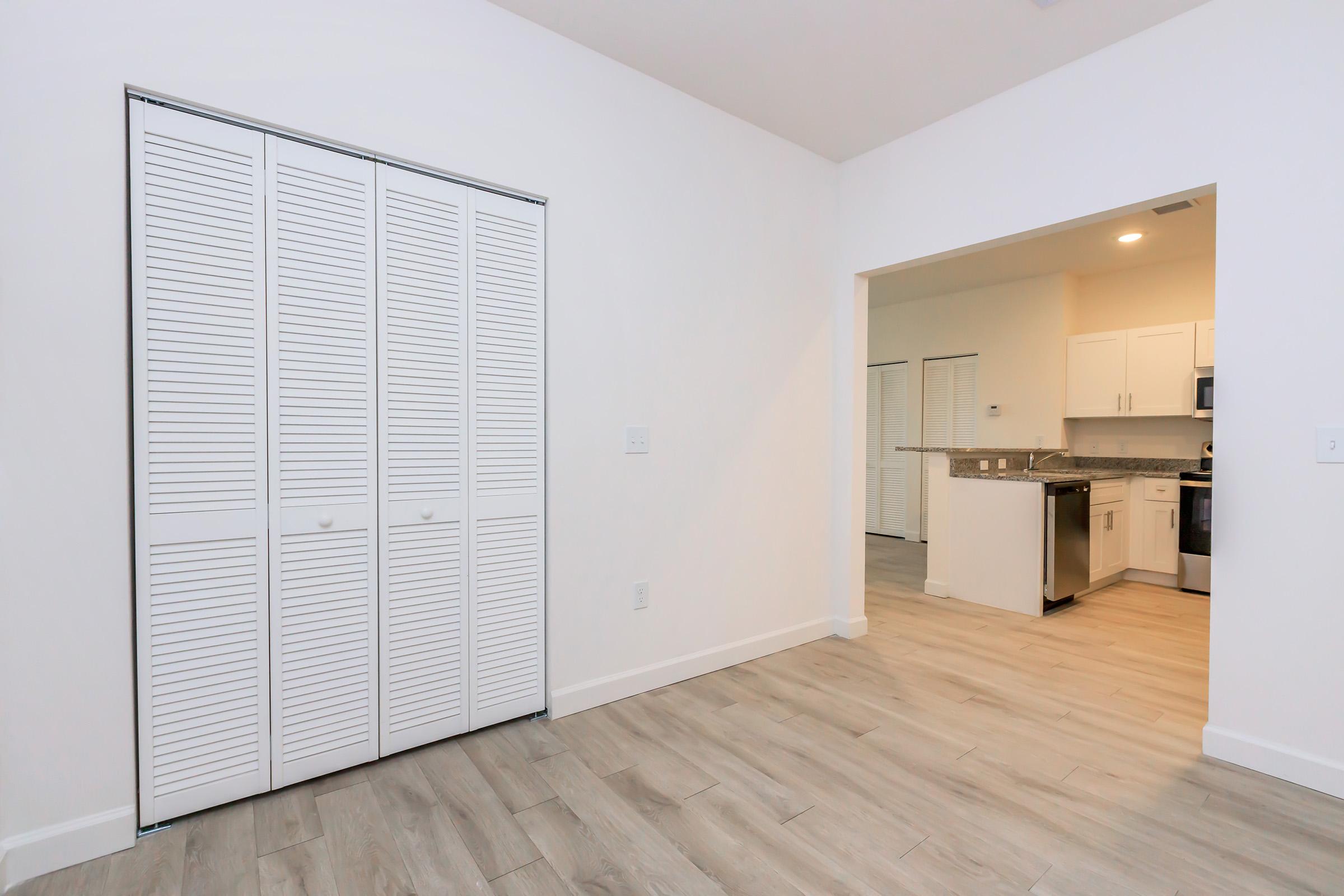 a refrigerator in a kitchen