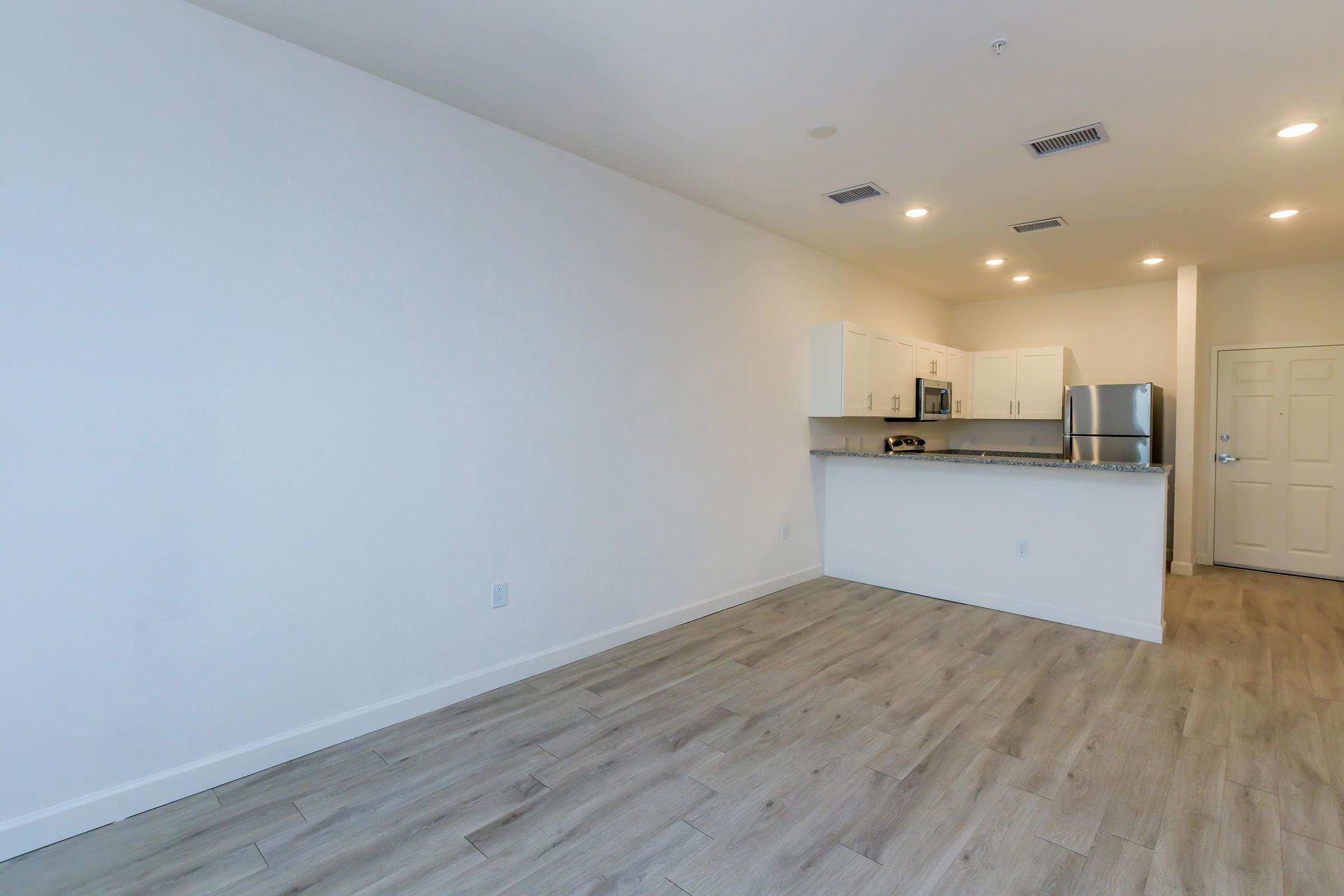 a room with a wooden floor