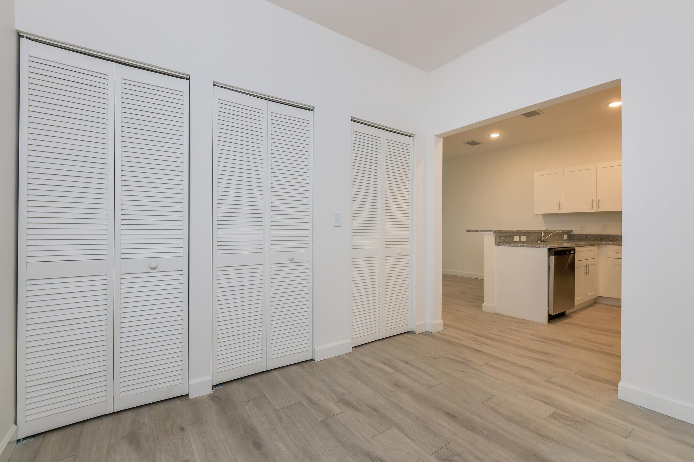 a refrigerator in a room