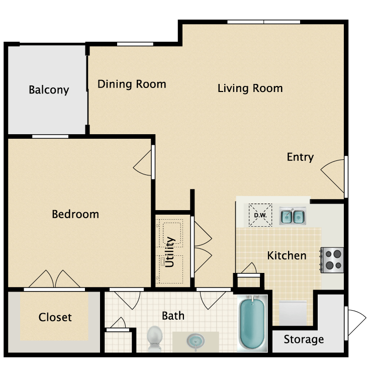 Floor plan image of A1