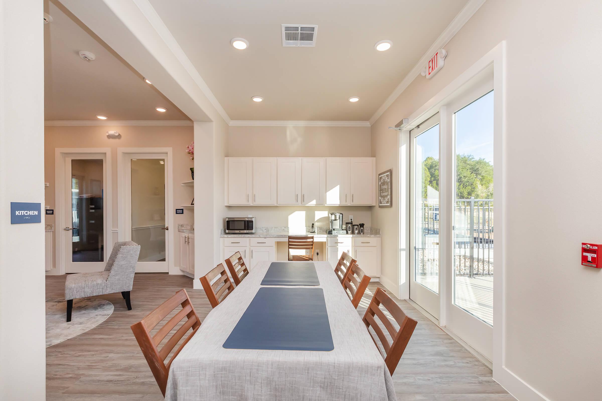 a dining room table