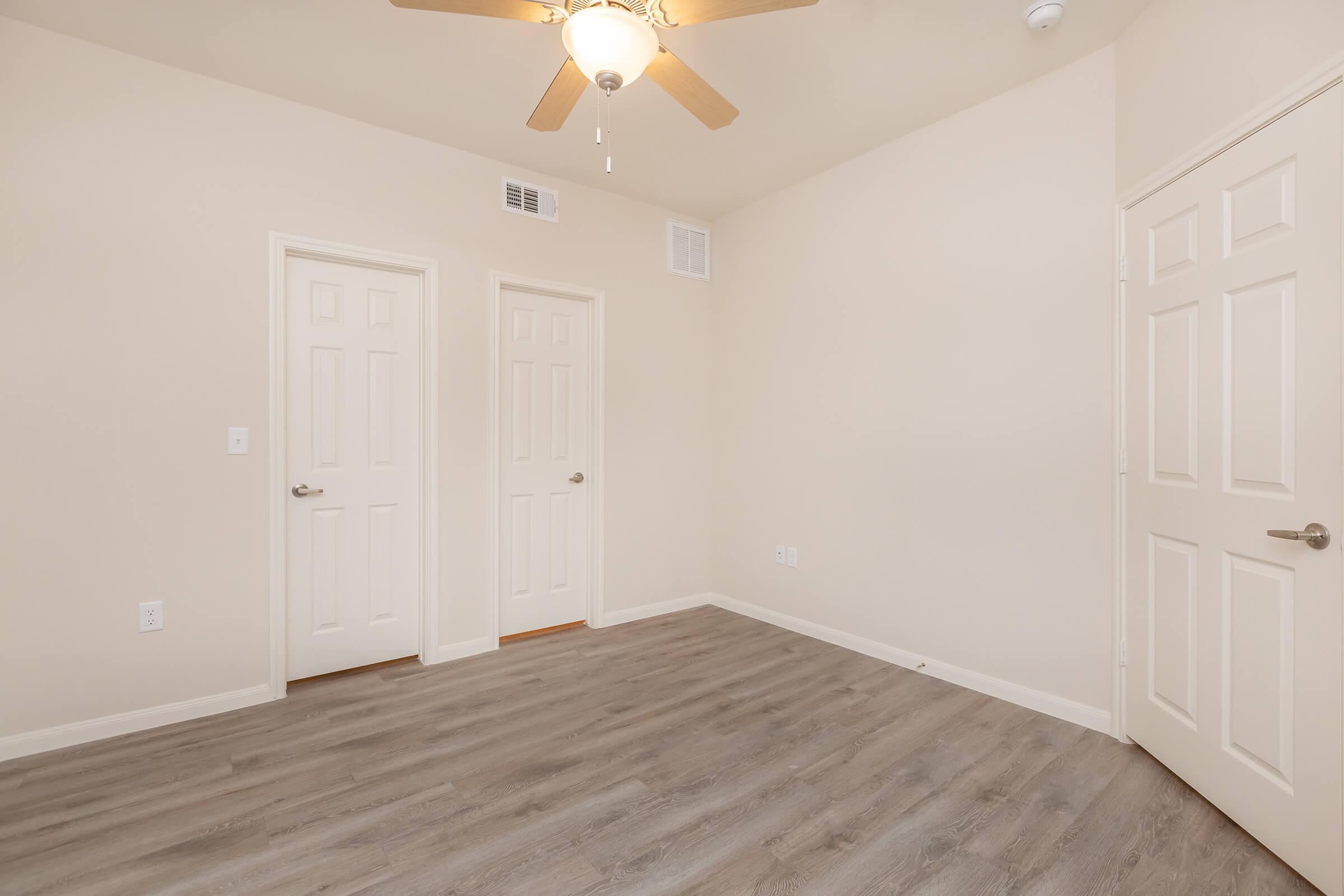 a room with a wooden floor