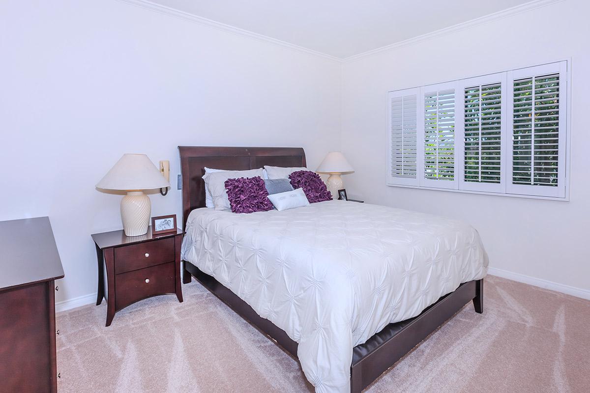a bedroom with a large bed in a hotel room