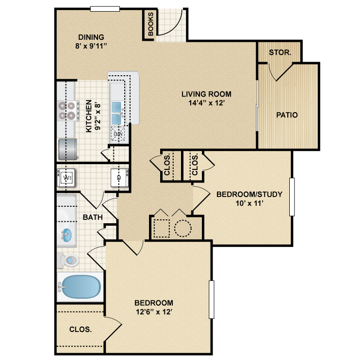 Floor plan image of Hampton