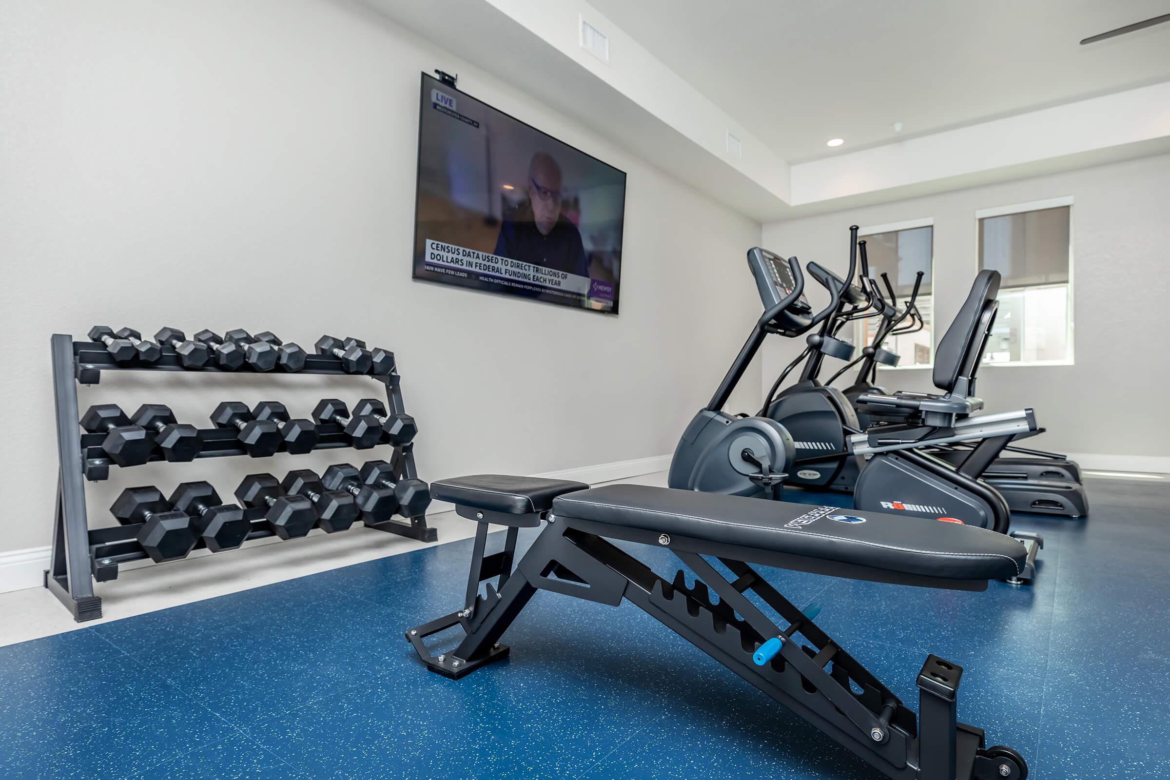 STAY FIT USING OUR STATE-OF-THE-ART FITNESS CENTER